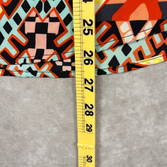 Renee C. Geometric Tribal Sleeveless Blouse – Size Large, Made in USA - Picture 5 of 6